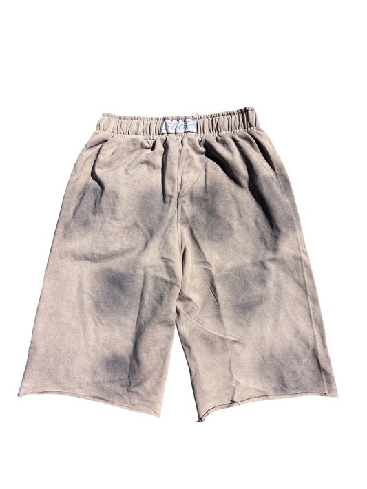 “Sand” Rhinestone Lightning Shorts